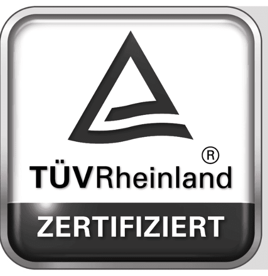 TÜV Rheinland zertifiziert